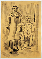 sLudwig II with Josef Kainzt1992 Ƀ`R[ 41.9~29.8cm Private Collection, New York