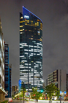 医療関係者応援ライトアップに虎ノ門ヒルズなども参加