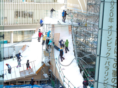 TOKYO SNOW & ICE 2013 準備風景