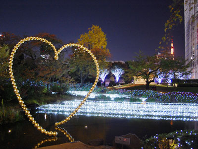 毛利庭園 イルミネーション