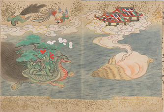 �w�H���R�x, �]�ˎ��� (Nara-ehon Horaisan, Edo period) �l��