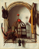 クリストフェル・ピアーソン　《鷹狩道具のある壁龕》　1660年代（推定）　油彩・キャンヴァス　ワシントン・ナショナル・ギャラリー　Courtesy National Gallery of Art, Washington