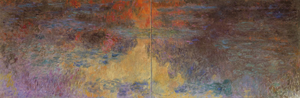 クロード・モネ 《睡蓮の池、夕暮れ》 1916/22年 ©2014 Kunsthaus Zürich. All rights reserved.