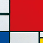 ピート・モンドリアン 《赤、青、黄のあるコンポジション》 1930年 ©2014 Kunsthaus Zürich. All rights reserved.
