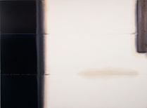 榎倉康二　干渉（STORY - No.16）綿布、アクリル塗料、アクリル絵具、木材　284.5ｘ333.3cm　1991 ©Koji Enokura