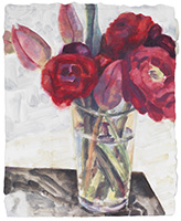 《Flowers, Berlin》 2010 板に油彩 25.4×20.3cm  Private Collection