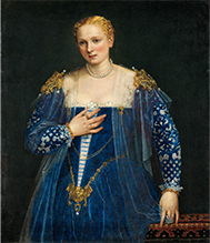 ヴェロネーゼ（本名パオロ・カリアーリ）	《女性の肖像》、通称《美しきナーニ》	1560年頃	Photo © RMN-Grand Palais (musée du Louvre) / Michel Urtado /distributed by AMF-DNPartcom