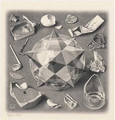 《対照（秩序と混沌）》 1950年 All M.C. Escher works copyright © The M.C. Escher Company B.V. - Baarn-Holland.  All rights reserved. www.mcescher.com