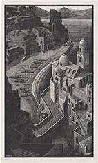 《アマルフィ海岸》 1934年 All M.C. Escher works copyright © The M.C. Escher Company B.V. - Baarn-Holland.  All rights reserved. www.mcescher.com