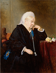sBNgAt Queen Victoria by Bertha Muller, after Heinrich von Angeli,1900(1899) ©National Portrait Gallery