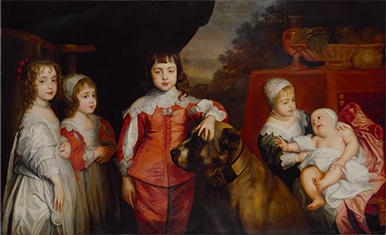 s`[Y15l̎qǂt Five Children of King Charles I after Sir Anthony van Dyck,17th century(1637) ©National Portrait Gallery