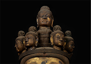 国宝　十一面観音菩薩立像 頭上面（部分） 奈良時代・8世紀　奈良・聖林寺蔵