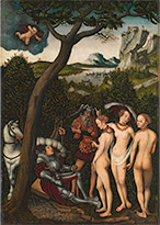 ルカス・クラーナハ （父）《パリスの審判》 1528年頃 ニューヨーク、メトロポリタン美術館 Rogers Fund, 1928 / 28.221