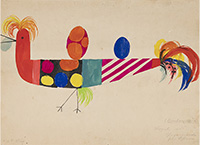 上野リチ・リックス《イースター用ボンボン容れのデザイン（2）》1925-35年頃　京都国立近代美術館】