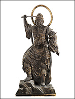 重要文化財　四天王立像のうち持国天立像　平安時代・10世紀　京都・六波羅蜜寺蔵　写真　城野誠治