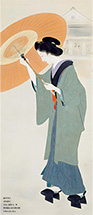 鏑木清方　《新富町》　1930（昭和5）年、東京国立近代美術館、通期展示