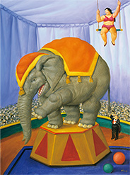 フェルナンド・ボテロ《象》 2007年　油彩／カンヴァス　112 x 84cm