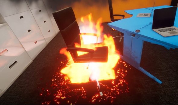 独自開発の最新VR技術で、臨場感のある火災時初動訓練を実現