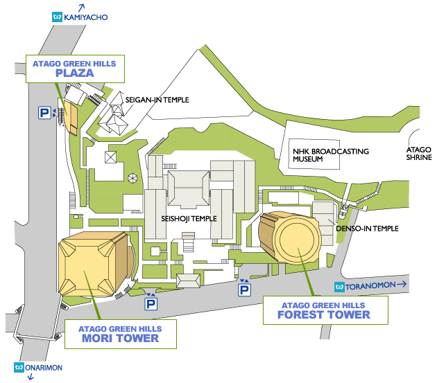 ATAGO GREEN HILLS MAP