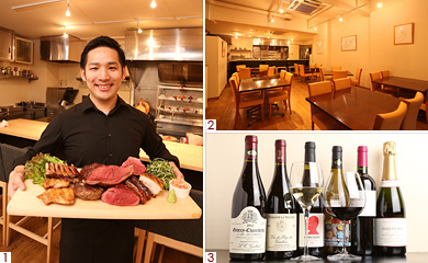 店長の宇野氏/店内/ワイン